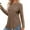 [Crew Neck]Coffee, variant on Womens Long Sleeve Shirts Lightweight Comfy Stretch Sweaters V Neck Side Slit Casual Loose Blouse Oversized Fall Knitted Curved Hem Tunic Tops
