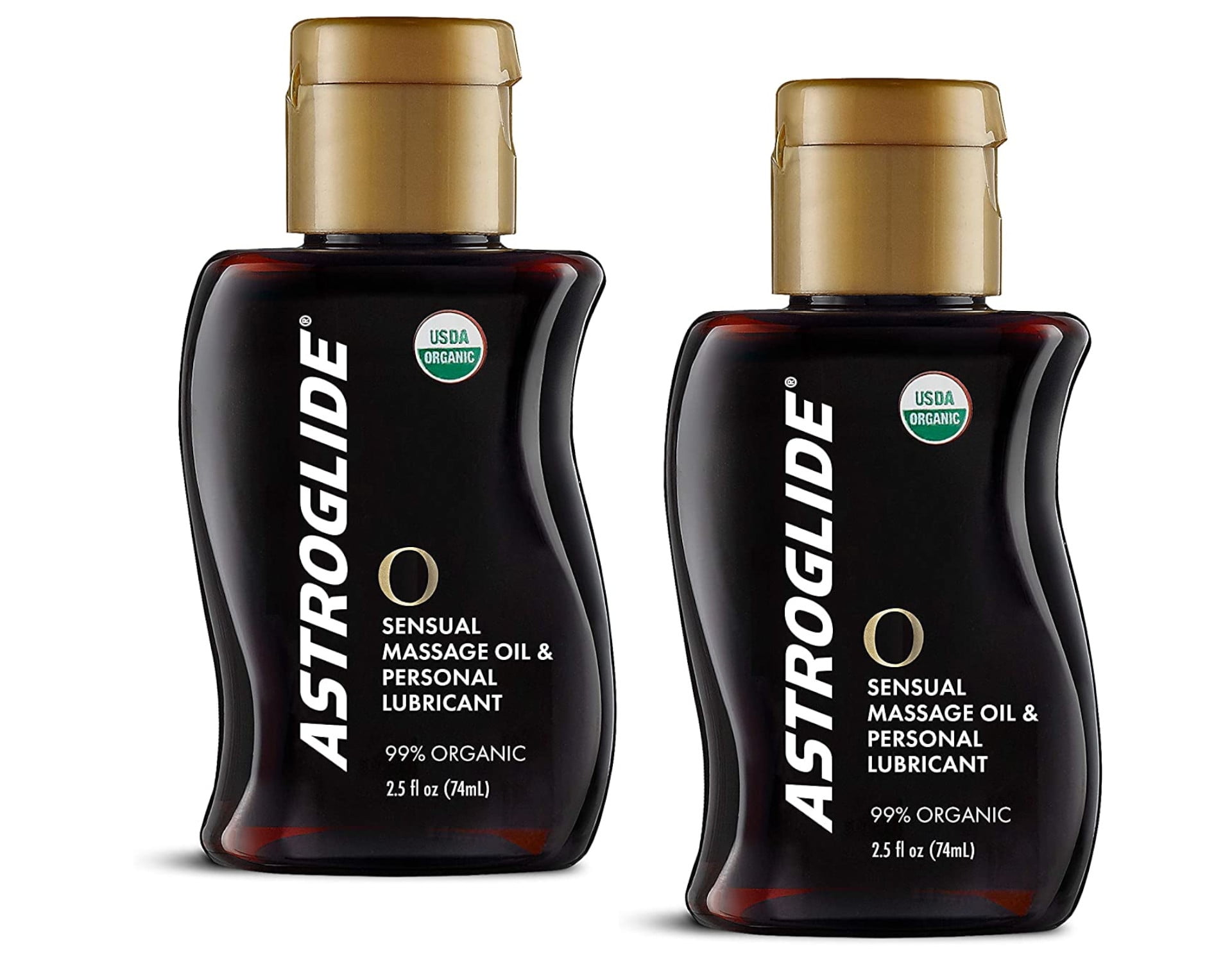 Astroglide O Sensual Massage Oil & Personal Lubricant 2.5 Fl. Oz