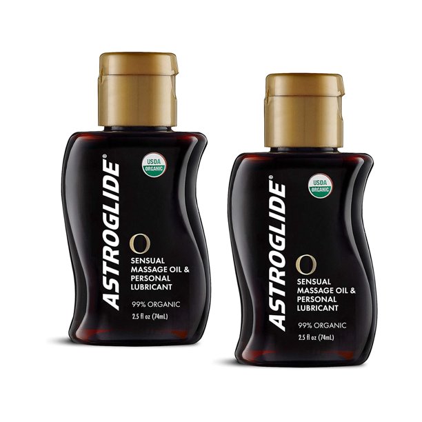 Astroglide O Sensual Massage Oil & Personal Lubricant 2.5 Fl. Oz