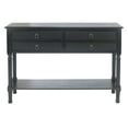 thumbnail image 6 of SAFAVIEH Hain.es French 4 Drawer Rectangle Console Table, Black (42 in. W x 13 in. D x 29.5 in. H), 6 of 14