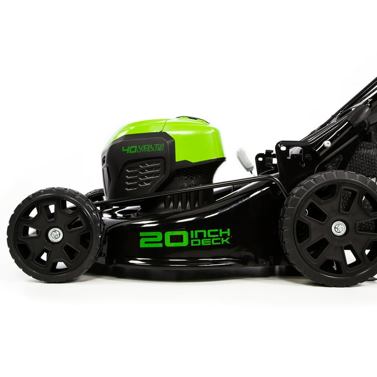 Greenworks 40V 20 Brushless Push Lawn Mower with 4.0 Ah Battery Quick Charger 2516302VT