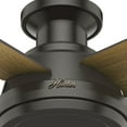 thumbnail image 6 of Hunter 52 inch Indoor Ceiling Fan No Light with Remote Control - Modern Ceiling Fan without Light, Low Profile Mount, 4 Blades, For Bedroom, Living Room, or Kitchen - Dempsey 59449, Noble Bronze, 6 of 16