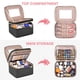 thumbnail image 2 of Bolsa de maquillaje HXLGMD grande con espejo, funda de viaje de doble capa, 2 of 7