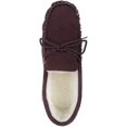 thumbnail image 6 of SNUGRUGS Men's Soft Sole Suede Sheepskin Moccasin Slippers - Dark Brown - US 15, 6 of 7