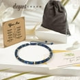 thumbnail image 3 of Inspirational Gifts Bracelets for Women Healing Natural Lapis Lazuli Stone Bracelets - Get Well Soon Gifts for Women Sister Friend Bestie - You Are Bracelet, 3 of 7