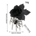 thumbnail image 3 of Halloween Hair Clips Gothic Rose Skeleton Hand Barrettes For Women Girls Party Hair Accessories Hairpins Hair Decorations, 3 of 6