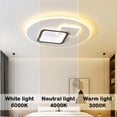 thumbnail image 4 of Luces de techo modernas para sala de estar Lámpara de techo LED ultradelgada Lámpara de techo LED para dormitorio Accesorio de iluminación, 4 of 5