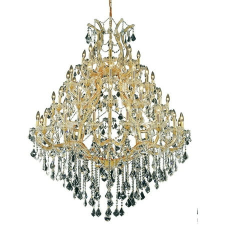 

Elegant Lighting Maria Theresa 49 light Gold Chandelier Clear Royal Cut Crystal-Finish:Gold