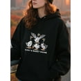 thumbnail image 3 of Halloween Goose Halloween Funny Graphic Hoodie for Women and Men, Unisex Cozy Pullover Sweatshirt, Cute Farm Animal Goose Costume Top, Fall Party Outfit, 3 of 5