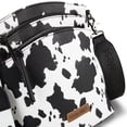 thumbnail image 5 of Montana West Multi Zip Pocket Large Crossbody Bag With Guitar Strap, C-Cow Black, 5 of 7