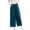 Blue, variant on High Waisted Pants for Women Plus Size Elastic Waist Wide Leg Trousers Loose Solid Pants Summer Casual Outfits with Pockets