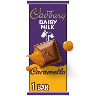 Cadbury Dairy Milk Caramello Milk Chocolate Caramel Candy, Bar 4 oz