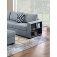 thumbnail image 4 of LiviNest 4pc Sectional Sofa Set Gray Boucle: L-Shaped Couch with Built-in Shelves & Ottoman - Contemporary Living Room Furniture for Small Spaces & Home Office, 4 of 6