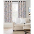 thumbnail image 2 of Spring Wildflowers Blackout Curtains for Bedroom Living Room Darkening Curtains 63 Inches Long Botanical Watercolor Floral Leaf Plant Window Curtain 2 Panels Set Window Treatment Drapes 42"x63", 2 of 9