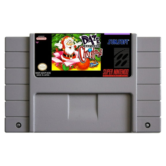 SNES Games Cartridge Daze Before Christmas