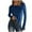 Blue, variant on Kaemgyyd Shirt for Women Long Sleeve Crew Neck Basic Tee Casual Loose Solid Color Tops Soft Trendy Fall Clothes