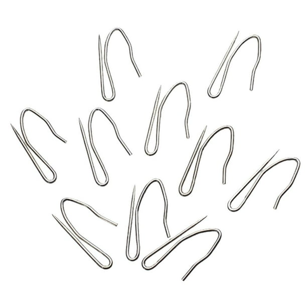 10 Curtain Hooks PinOn Drapery Hook Pin Window Curtains, Door