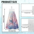 thumbnail image 7 of ZIATUBLE Butterfly Hand Tie Towel Cherry Blossom Hanging Kitchen Towels with Loop Quick Dry Bathroom Hand Towels 2 Piece with Hanging Loops Elastic Towels for Kitchen Cleaning Tea Towels, 7 of 7