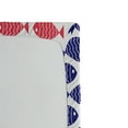 thumbnail image 3 of Ambesonne Fish Fitted Sheet, Nautical Fish Theme Design, Full Size, Red and Navy Blue, 3 of 3