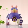 thumbnail image 4 of Taza para niños de 650 ml, vasos reutilizables, botella de bebida para niños, niños y niñas (púrpura) Likrtyny Para Estrenar, 4 of 9