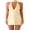 Yellow, variant on Women Halter Dress with Collar 2 Pcs Set Deep V Neck Mini Dress