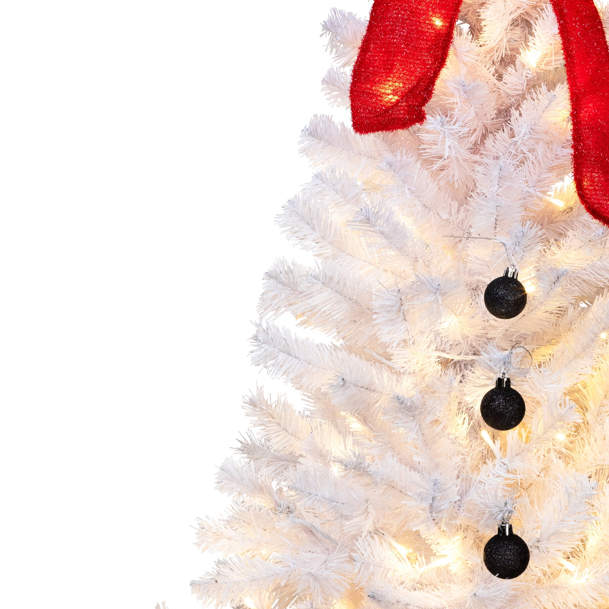 Pre-lit Snowman Medium Artificial Christmas Tree - 4' - Clear Lights