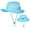 Sky Blue, variant on Men's and Women's Wide Brim Bucket Hat, UPF Sun Protection Boonie Hat with Adjustable Chin Strap, Quick-Dry Fishing Hat for Outdoor Activities, Large Brim Sun Hat for Beach Gardening and Hiking Khaki