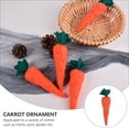 thumbnail image 2 of 3 Pcs Ornements de Carottes de Pâques Jouets de Simulation de Carottes Cadeaux de Fête, 2 of 8