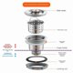 thumbnail image 4 of Kitchen Sink Vegetable Sink Drain Set Stainless Steel Kitchen Sink, 4 of 5