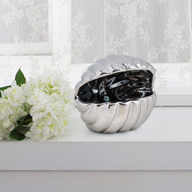 Cuenco de concha, accesorios decorativos de escritorio, caja de almacenamiento de llaves, regalos para mujeres, bandeja para baratijas, pendiente, Estilo A perfecl Recipiente para guardar llaves