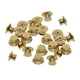 thumbnail image 1 of 24 piezas de cierres metálicos resistentes y con candado, de repuesto para prendedores de solapa, broches y sombreros. Dorado, 1 of 9