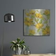 thumbnail image 6 of Luxe Metal Art 'Golden Bloom I' by Silvia Vassileva, Metal Wall Art, 24" x 24", 6 of 8