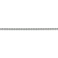 thumbnail image 3 of 14K White Gold 2.0mm Handmade Regular Rope Chain 22 Inch, 3 of 6