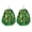 Gold & Green, variant on sunsanly 2Pcs Cheerleader Pom Poms Metallic Foil Cheerleader Pom Poms Hand Flowers with Handle for Sports Competitions Celebrations