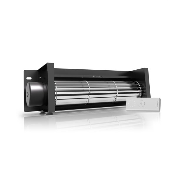 AC Infinity AIRBLAZE S12, Universal Fireplace Blower Fan Kit 12” with