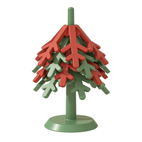 Shoreew 4Pcs Christmas Tree Coasters with Base Silicone Drink Coasters Thermal Pot Holder Insulation Pads for Table Protection Festive Decor