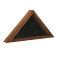 thumbnail image 2 of Emma + Oliver Rustic Brown Wood Military Flag Shadow Box for 9.5' x 5' American Veteran Burial Flag - Wall Mount or Freestanding, 2 of 12
