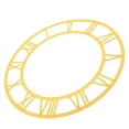 thumbnail image 6 of HONITANO Golden Round Wall Clock with Roman Numeral Face, Acrylic Decorative Timepiece for Home and Office, 1 Set, 6 of 8