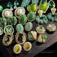 thumbnail image 2 of Faty-T French Style Vintage Emerald Zircon Earrings - Exclusive Royal-Style Luxury Stud Earrings, 2 of 38
