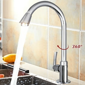 Kitchen Faucet Stainless Steel High Arch 360 Degree Gooseneck
