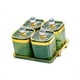 thumbnail image 1 of Plato de frutos secos, plato dividido para servir, plato para refrigerios, recipiente para almacenar alimentos, aperitivos Cuadrícula verde 4, 1 of 9