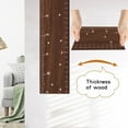 thumbnail image 4 of Wooden Growth Chart Ruler Height Measurement Sticker for Boys & Girls 4-Piece Set with Sponge & Tape Measure Natural Wood for Nursery & Home Decor, 4 of 9