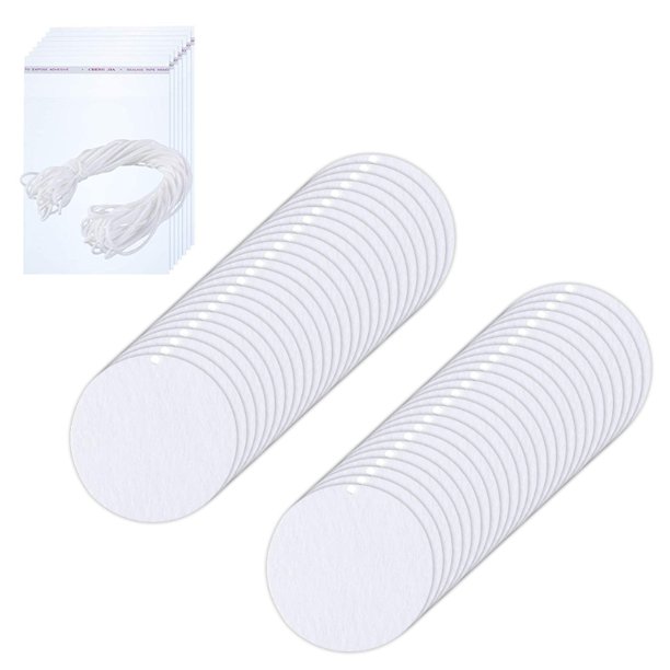 SPHET 100 Pieces Sublimation Air Freshener Blanks DIY Air Freshener