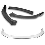 Stay Tuned Performance Front Bumper Spoiler Lip for 2014-2016 Toyota Corolla S, White, 3 Piece