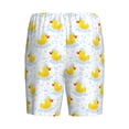 thumbnail image 2 of Lsque Yellow Rubber Duck Mens Sleep Pajama Shorts,Short Pajama Pants, Cotton Ultra-Soft Knit-4X-Large, 2 of 9