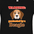 thumbnail image 4 of Inktastic Beagle Dog Gifts Protected By Boys or Girls Toddler T-Shirt, 4 of 5