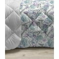 thumbnail image 3 of Tropical Down Alternative Comforter, Abstract Motifs Exotic Pinnation Leaves Zigzags Circles Palmate Botanical Print, Microfiber Quilt for All Season, 5 Sizes, Multicolor, by Ambesonne, 3 of 3