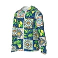 thumbnail image 3 of Goofa Lemon and Leaves Printed Women's UPF 50+ Sun Protection Hoodie Jacket Lightweight Long Sleeve Sun Shirt for Women with Pocket Hiking Outdoor-, 3 of 9