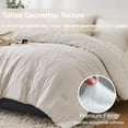 thumbnail image 4 of Flymme Full Cream White Comforter Set with Sheet, 7 Pieces Boho Bed in a Bag Full Size Bed Set Simply Shabby Chic Bedding for Bedroom, 4 of 8