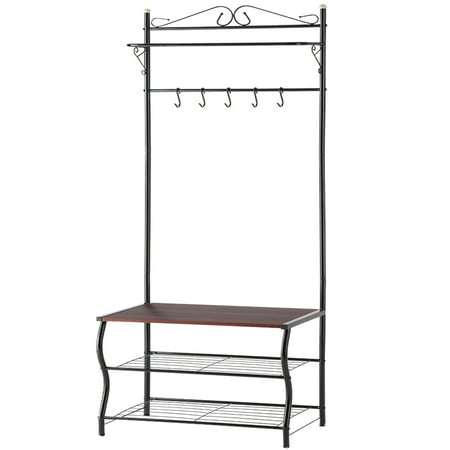Coat Rack Stand Langria 3 In 1 Hall Tree Entryway Bench With Coat Rack Stand Langria 3 In 1 Hall Tree Entryway Bench With
